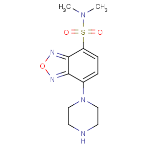 CAS No:139332-64-2 N,N-dimethyl-7-piperazin-1-yl-2,1,3-benzoxadiazole-4-sulfonamide