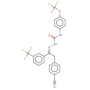 CAS No:139968-49-3 Hydrazinecarboxamide,2-[2-(4-cyanophenyl)-1-[3-(trifluoromethyl)phenyl]ethylidene]-N-[4-(trifluoromethoxy)phenyl]-