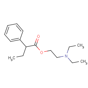 CAS No:14007-64-8 2-(diethylamino)ethyl 2-phenylbutanoate