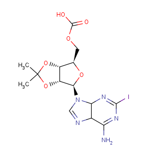 CAS No:141018-26-0 b-D-Ribofuranuronic acid,1-(6-amino-2-iodo-9H-purin-9-yl)-1-deoxy-2,3-O-(1-methylethylidene)-