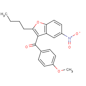 CAS No:141627-42-1 (2-butyl-5-nitro-1-benzofuran-3-yl)-(4-methoxyphenyl)methanone