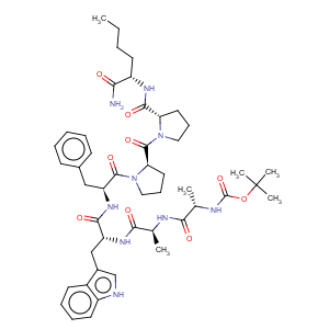 CAS No:141663-86-7 L-Norleucinamide,N-[(1,1-dimethylethoxy)carbonyl]-L-alanyl-L-alanyl-D-tryptophyl-L-phenylalanyl-D-prolyl-L-prolyl-(9CI)