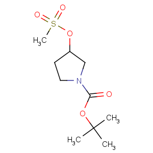 CAS No:141699-57-2 tert-butyl 3-methylsulfonyloxypyrrolidine-1-carboxylate