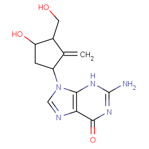 CAS No:142217-69-4 2-amino-9-[(1S,3R,<br />4S)-4-hydroxy-3-(hydroxymethyl)-2-methylidenecyclopentyl]-3H-purin-6-one