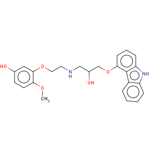 CAS No:142227-51-8 Phenol,3-[2-[[3-(9H-carbazol-4-yloxy)-2-hydroxypropyl]amino]ethoxy]-4-methoxy-