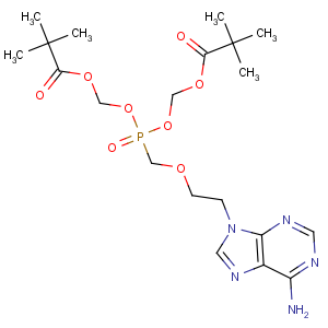 CAS No:142340-99-6 [2-(6-aminopurin-9-yl)ethoxymethyl-(2,<br />2-dimethylpropanoyloxymethoxy)phosphoryl]oxymethyl<br />2,2-dimethylpropanoate