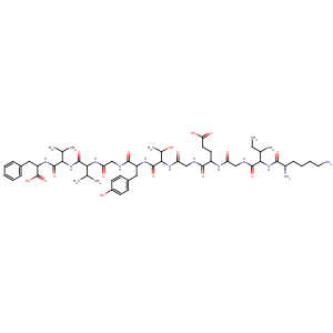 CAS No:142570-54-5 L-Phenylalanine,L-lysyl-L-isoleucylglycyl-L-a-glutamylglycyl-L-threonyl-L-tyrosylglycyl-L-valyl-L-valyl- (9CI)