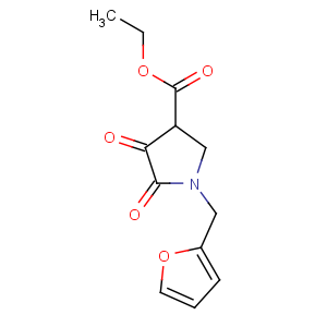 CAS No:142774-43-4 ethyl 1-(furan-2-ylmethyl)-4,5-dioxopyrrolidine-3-carboxylate