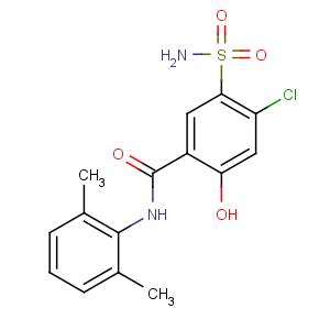 CAS No:14293-44-8 4-chloro-N-(2,6-dimethylphenyl)-2-hydroxy-5-sulfamoylbenzamide