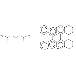 CAS No:142962-95-6 Ruthenium, bis(acetato-kO,kO')[[(1S)-5,5',6,6',7,7',8,8'-octahydro[1,1'-binaphthalene]-2,2'-diyl]bis[diphenylphosphine-kP]]-, (OC-6-22)- (9CI)