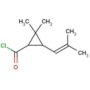 CAS No:14297-81-5 2,2-dimethyl-3-(2-methylprop-1-enyl)cyclopropane-1-carbonyl chloride