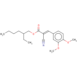 CAS No:143269-62-9 2-Propenoic acid,2-cyano-3-(3,4-dimethoxyphenyl)-, 2-ethylhexyl ester