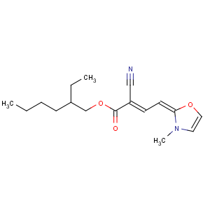 CAS No:143269-64-1 2-Butenoic acid,2-cyano-4-(3-methyl-2-oxazolidinylidene)-, 2-ethylhexyl ester