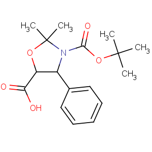 CAS No:143527-70-2 (4S,5R)-2,2-dimethyl-3-[(2-methylpropan-2-yl)oxycarbonyl]-4-phenyl-1,<br />3-oxazolidine-5-carboxylic acid
