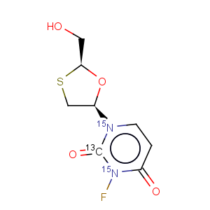 CAS No:143790-05-0 2,4(1H,3H)-Pyrimidinedione,5-fluoro-1-[(2R,5S)-2-(hydroxymethyl)-1,3-oxathiolan-5-yl]-, rel-
