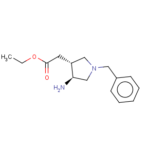 CAS No:144017-84-5 3-Pyrrolidineaceticacid, 4-amino-1-(phenylmethyl)-, ethyl ester, (3R,4S)-rel-