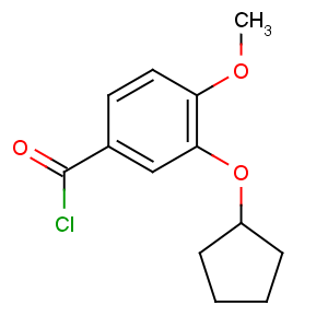 CAS No:144036-19-1 3-cyclopentyloxy-4-methoxybenzoyl chloride