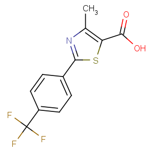 CAS No:144059-86-9 4-methyl-2-[4-(trifluoromethyl)phenyl]-1,3-thiazole-5-carboxylic acid