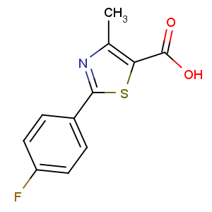 CAS No:144060-99-1 2-(4-fluorophenyl)-4-methyl-1,3-thiazole-5-carboxylic acid