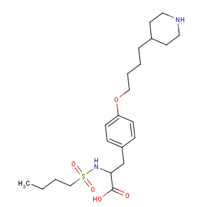 CAS No:144494-65-5 (2S)-2-(butylsulfonylamino)-3-[4-(4-piperidin-4-ylbutoxy)phenyl]<br />propanoic acid