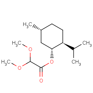 CAS No:144688-47-1 Acetic acid,dimethoxy-, (1R,2S,5R)-5-methyl-2-(1-methylethyl)cyclohexyl ester (9CI)