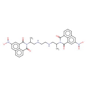 CAS No:144849-63-8 1H-Benz[de]isoquinoline-1,3(2H)-dione,2,2'-[1,2-ethanediylbis[imino[(1R)-1-methyl-2,1-ethanediyl]]]bis[5-nitro-