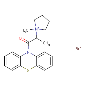 CAS No:145-54-0 2-(1-methylpyrrolidin-1-ium-1-yl)-1-phenothiazin-10-ylpropan-1-one