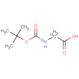 CAS No:145143-01-7 Glycine-2-13C-15N,N-[(1,1-dimethylethoxy)carbonyl]- (9CI)