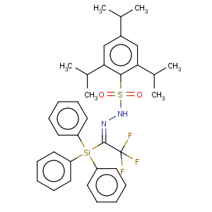 CAS No:145574-05-6 Benzenesulfonic acid,2,4,6-tris(1-methylethyl)-,2-[2,2,2-trifluoro-1-(triphenylsilyl)ethylidene]hydrazide