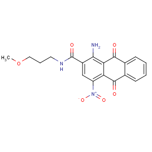 CAS No:1456-63-9 2-Anthracenecarboxamide,1-amino-9,10-dihydro-N-(3-methoxypropyl)-4-nitro-9,10-dioxo-