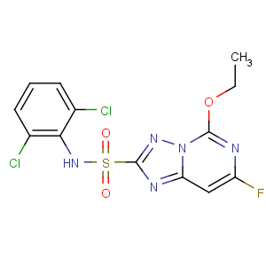 CAS No:145701-21-9 N-(2,6-dichlorophenyl)-5-ethoxy-7-fluoro-[1,2,4]triazolo[1,<br />5-c]pyrimidine-2-sulfonamide