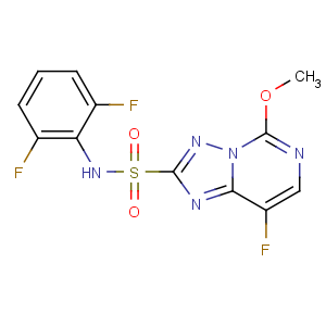 CAS No:145701-23-1 N-(2,6-difluorophenyl)-8-fluoro-5-methoxy-[1,2,4]triazolo[1,<br />5-c]pyrimidine-2-sulfonamide