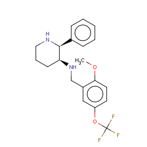 CAS No:145742-28-5 3-Piperidinamine,N-[[2-methoxy-5-(trifluoromethoxy)phenyl]methyl]-2-phenyl-, (2S,3S)-