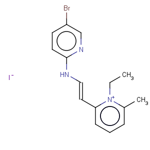 CAS No:1463-95-2 Pyridinium,2-[2-[(5-bromo-2-pyridinyl)amino]ethenyl]-1-ethyl-6-methyl-, iodide (1:1)