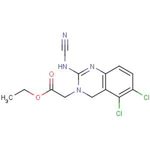 CAS No:146374-56-3 ethyl 2-[5,6-dichloro-2-(cyanoamino)-4H-quinazolin-3-yl]acetate