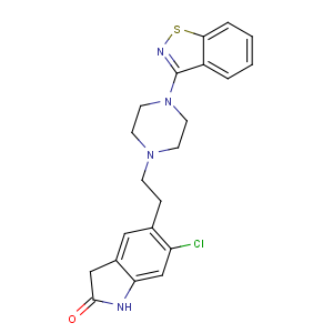 CAS No:146939-27-7 5-[2-[4-(1,2-benzothiazol-3-yl)piperazin-1-yl]ethyl]-6-chloro-1,<br />3-dihydroindol-2-one