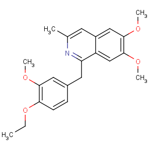 CAS No:147-27-3 1-[(4-ethoxy-3-methoxyphenyl)methyl]-6,7-dimethoxy-3-methylisoquinoline