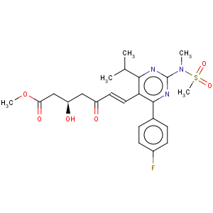 CAS No:147118-39-6 Methyl (+)-(3R)-7-[4-(4-fluorophenyl)-6-isopropyl-2-(N-methyl-N-methanesulfonylamino)pyrimidin-5-yl]-3-hydroxy-5-oxo-(6E)-heptenoate