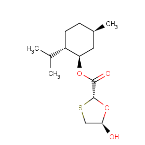 CAS No:147126-62-3 (2R,5R)-5-Hydroxy-1,3-oxathiolane-2-carboxylic acid (1R,2S,5R)-5-methyl-2-(1-methylethyl)cyclohexyl ester