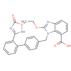 CAS No:147403-03-0 2-ethoxy-3-[[4-[2-(5-oxo-2H-1,2,<br />4-oxadiazol-3-yl)phenyl]phenyl]methyl]benzimidazole-4-carboxylic acid