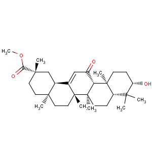 CAS No:1477-44-7 Olean-12-en-29-oicacid, 3-hydroxy-11-oxo-, methyl ester, (3b,20b)-