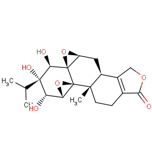 CAS No:147852-78-6 Bisoxireno[4b,5:8a,9]phenanthro[1,2-c]furan-4(2H)-one,1b,3,6,6b,7,7a,9,10,11,11a-decahydro-9,10,11-trihydroxy-1b-methyl-10-(1-methylethyl)-,(1aS,1bS,6bS,7aS,8aS,9R,10S,11S,11aS)- (9CI)