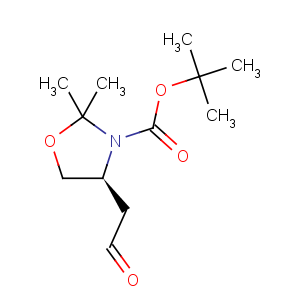 CAS No:147959-19-1 3-Oxazolidinecarboxylicacid, 2,2-dimethyl-4-(2-oxoethyl)-, 1,1-dimethylethyl ester, (4S)-