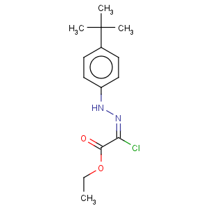 CAS No:148367-96-8 Acetic acid,2-chloro-2-[2-[4-(1,1-dimethylethyl)phenyl]hydrazinylidene]-, ethyl ester