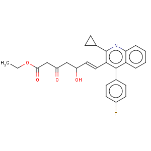CAS No:148901-69-3 Ethyl (E)-7-[4-(4'-fluorophenyl)-2-(cyclopropyl)-3-quinolinyl]-5-hydroxy-3-oxo-6-heptenoate