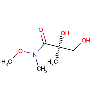 CAS No:149099-00-3 Propanamide,2,3-dihydroxy-N-methoxy-N,2-dimethyl-, (2S)-