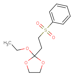 CAS No:149099-23-0 2-[2-(benzenesulfonyl)ethyl]-2-ethoxy-1,3-dioxolane