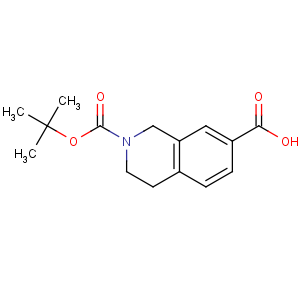 CAS No:149353-95-7 2-[(2-methylpropan-2-yl)oxycarbonyl]-3,<br />4-dihydro-1H-isoquinoline-7-carboxylic acid