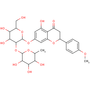 CAS No:14941-08-3 4H-1-Benzopyran-4-one,7-[[2-O-(6-deoxy-a-L-mannopyranosyl)-b-D-glucopyranosyl]oxy]-2,3-dihydro-5-hydroxy-2-(4-methoxyphenyl)-,(2S)-