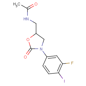 CAS No:149524-45-8 N-[[(5S)-3-(3-fluoro-4-iodophenyl)-2-oxo-1,<br />3-oxazolidin-5-yl]methyl]acetamide